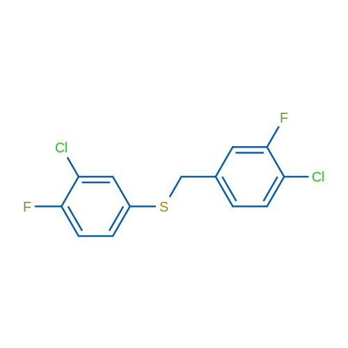 (4-Chloro-3-fluorobenzyl)(3-chloro-4-fluorophenyl)sulfane 1g