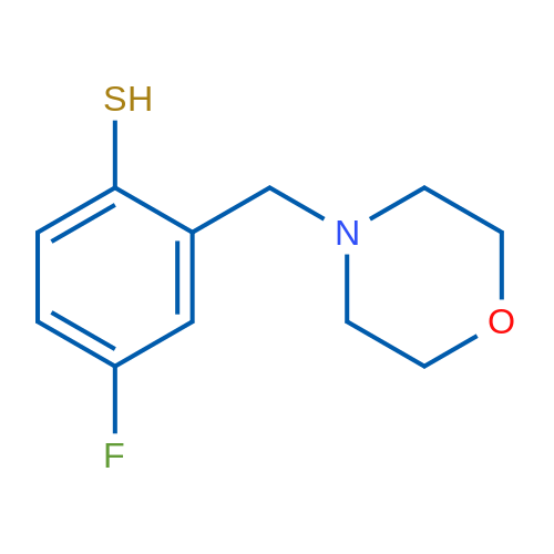 4-Fluoro-2-(morpholinomethyl)benzenethiol 1g
