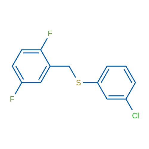 (3-Chlorophenyl)(2,5-difluorobenzyl)sulfane 1g