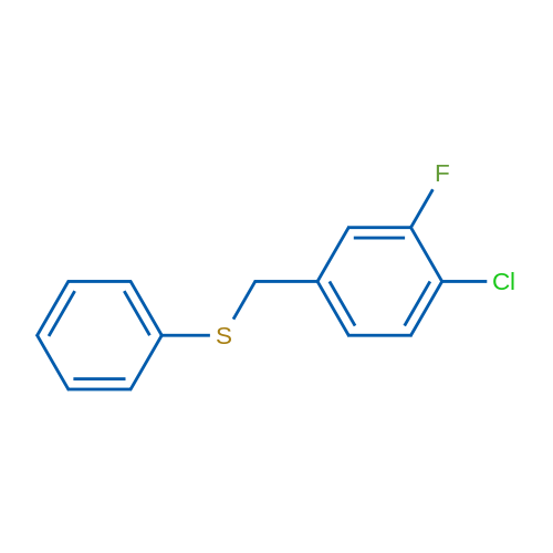 (4-Chloro-3-fluorobenzyl)(phenyl)sulfane 1g