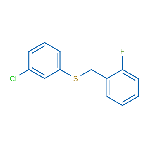 (3-Chlorophenyl)(2-fluorobenzyl)sulfane 1g