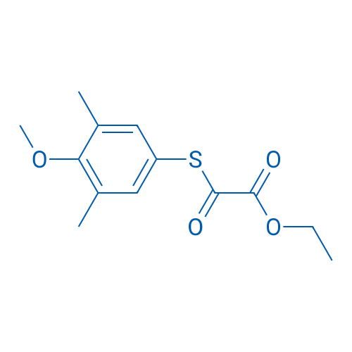 Ethyl 2-((4-methoxy-3,5-dimethylphenyl)thio)-2-oxoacetate 1g
