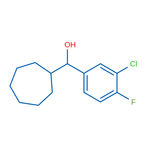 (3-Chloro-4-fluorophenyl)(cycloheptyl)methanol 1g