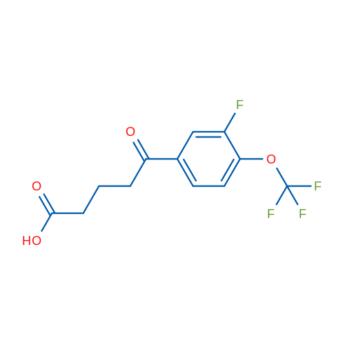 5-(3-Fluoro-4-(trifluoromethoxy)phenyl)-5-oxopentanoic acid 1g