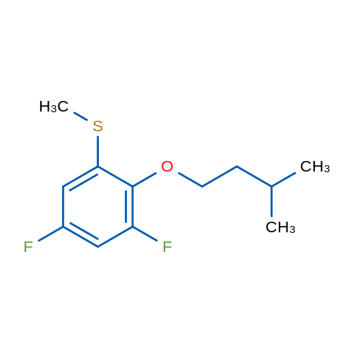 (3,5-Difluoro-2-(isopentyloxy)phenyl)(methyl)sulfane 1g
