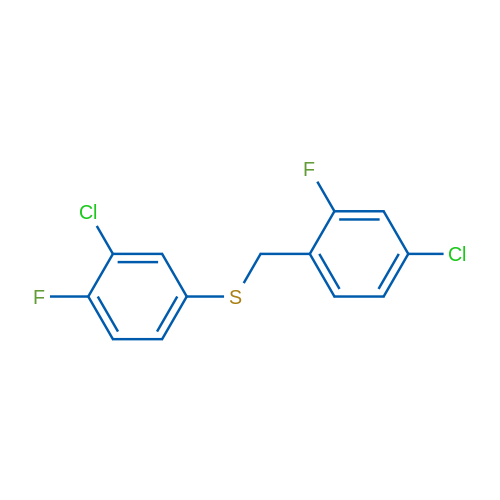 (4-Chloro-2-fluorobenzyl)(3-chloro-4-fluorophenyl)sulfane 1g