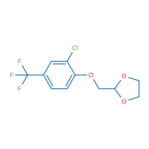 2-((2-Chloro-4-(trifluoromethyl)phenoxy)methyl)-1,3-dioxolane 1g