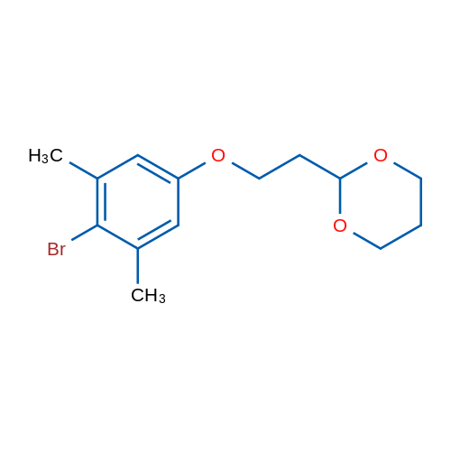2-(2-(4-Bromo-3,5-dimethylphenoxy)ethyl)-1,3-dioxane 1g