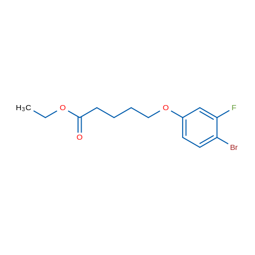 Ethyl 5-(4-bromo-3-fluorophenoxy)pentanoate 1g