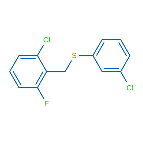 (2-Chloro-6-fluorobenzyl)(3-chlorophenyl)sulfane 1g