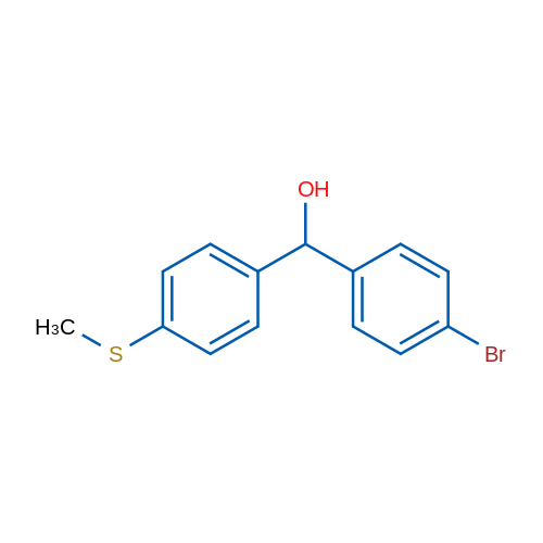 (4-Bromophenyl)(4-(methylthio)phenyl)methanol 1g