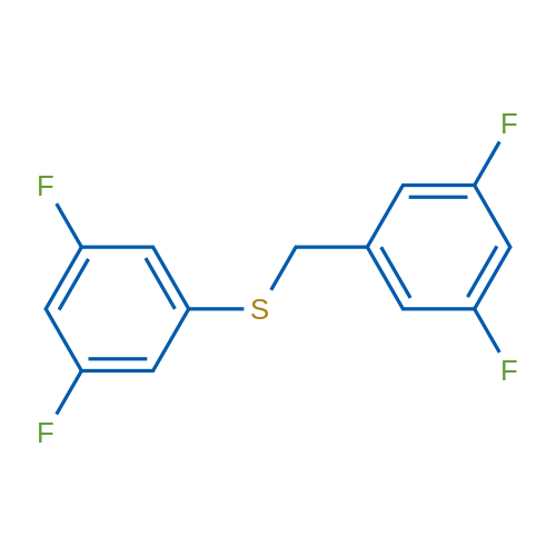 (3,5-Difluorobenzyl)(3,5-difluorophenyl)sulfane 1g