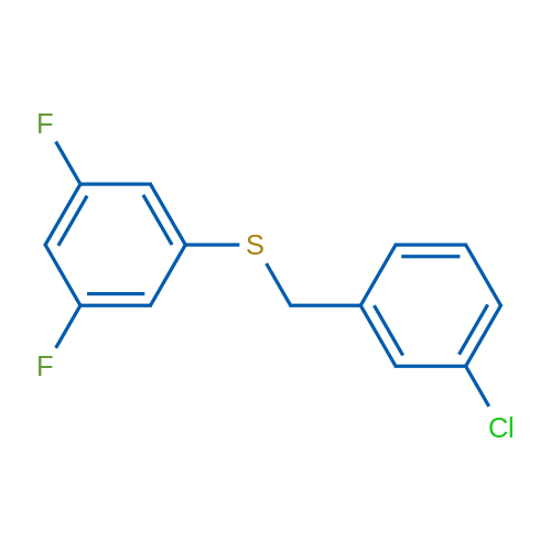 (3-Chlorobenzyl)(3,5-difluorophenyl)sulfane 1g