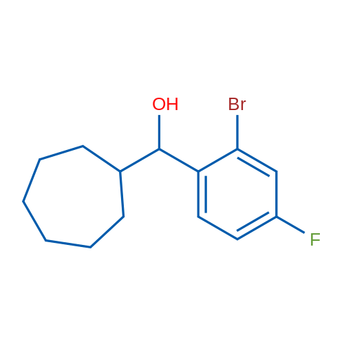 (2-Bromo-4-fluorophenyl)(cycloheptyl)methanol 1g
