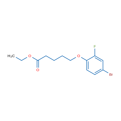 Ethyl 5-(4-bromo-2-fluorophenoxy)pentanoate 1g