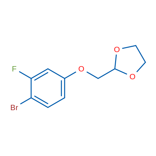 2-((4-Bromo-3-fluorophenoxy)methyl)-1,3-dioxolane 1g
