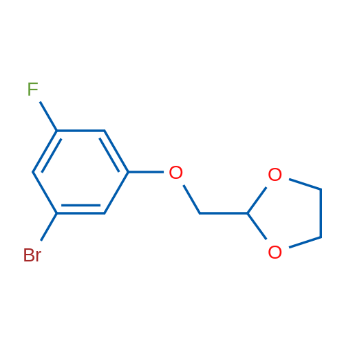 2-((3-Bromo-5-fluorophenoxy)methyl)-1,3-dioxolane 1g