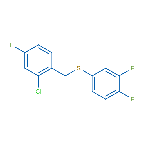 (2-Chloro-4-fluorobenzyl)(3,4-difluorophenyl)sulfane 1g