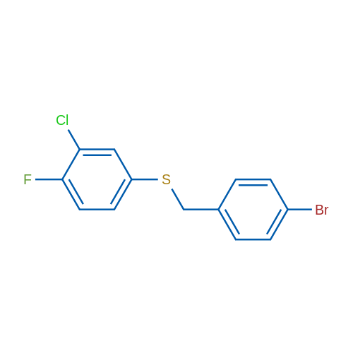 (4-Bromobenzyl)(3-chloro-4-fluorophenyl)sulfane 1g