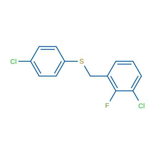 (3-Chloro-2-fluorobenzyl)(4-chlorophenyl)sulfane 1g