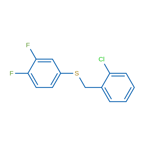 (2-Chlorobenzyl)(3,4-difluorophenyl)sulfane 1g