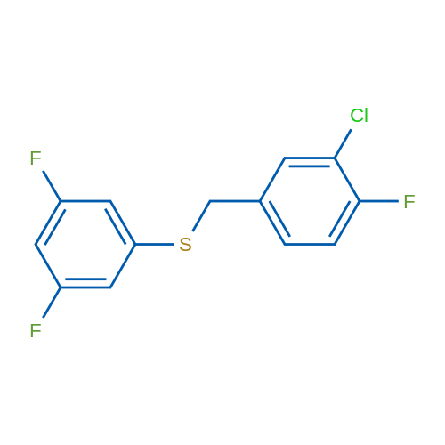 (3-Chloro-4-fluorobenzyl)(3,5-difluorophenyl)sulfane 1g