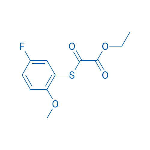 Ethyl 2-((5-fluoro-2-methoxyphenyl)thio)-2-oxoacetate 1g
