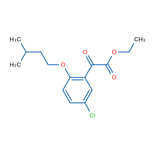 Ethyl 2-(5-chloro-2-(isopentyloxy)phenyl)-2-oxoacetate 1g