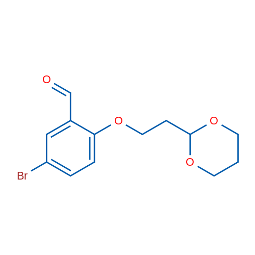 2-(2-(1,3-Dioxan-2-yl)ethoxy)-5-bromobenzaldehyde 1g