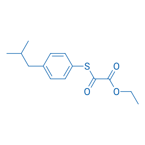 Ethyl 2-((4-isobutylphenyl)thio)-2-oxoacetate 1g