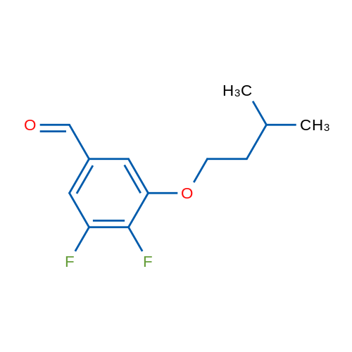 3,4-Difluoro-5-(isopentyloxy)benzaldehyde 100mg