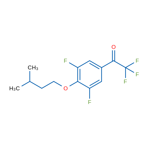1-(3,5-Difluoro-4-(isopentyloxy)phenyl)-2,2,2-trifluoroethanone 1g
