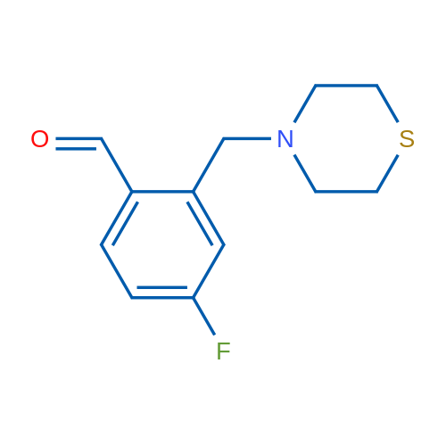 4-Fluoro-2-(thiomorpholinomethyl)benzaldehyde 5g
