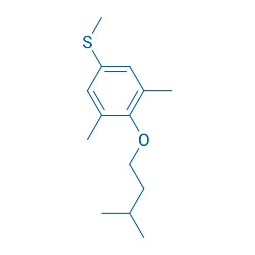 (4-(Isopentyloxy)-3,5-dimethylphenyl)(methyl)sulfane 1g