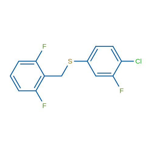 (4-Chloro-3-fluorophenyl)(2,6-difluorobenzyl)sulfane 1g