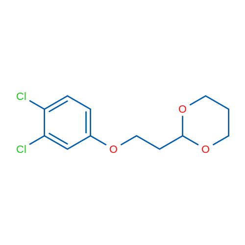 2-(2-(3,4-Dichlorophenoxy)ethyl)-1,3-dioxane 1g