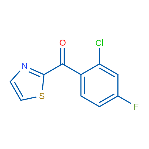 (2-Chloro-4-fluorophenyl)(thiazol-2-yl)methanone 1g