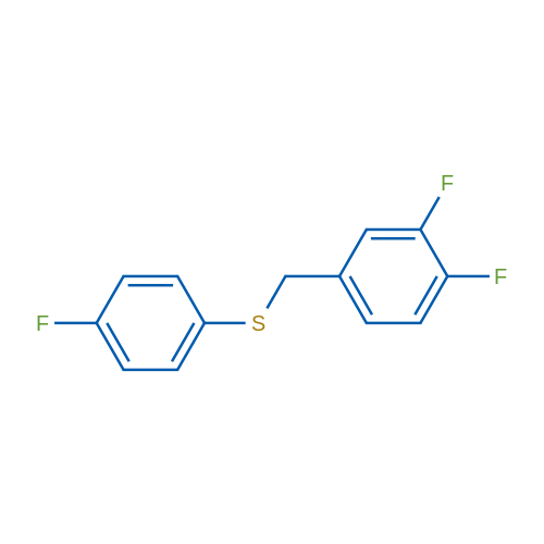 (3,4-Difluorobenzyl)(4-fluorophenyl)sulfane 1g