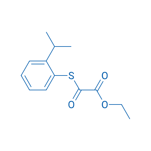 Ethyl 2-((2-isopropylphenyl)thio)-2-oxoacetate 1g