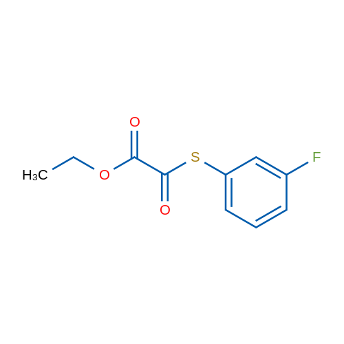 Ethyl 2-((3-fluorophenyl)thio)-2-oxoacetate 1g