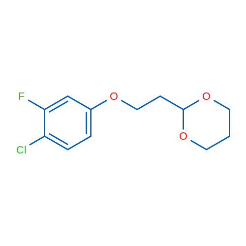 2-(2-(4-Chloro-3-fluorophenoxy)ethyl)-1,3-dioxane 1g