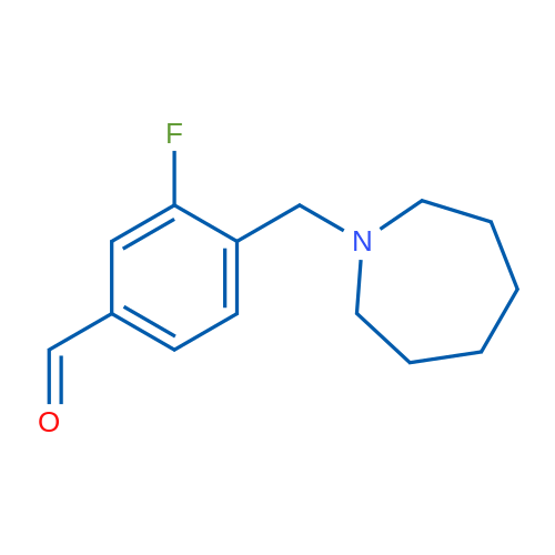 4-(Azepan-1-ylmethyl)-3-fluorobenzaldehyde 1g