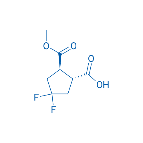 (1R,2R)-4,4-Difluoro-2-(methoxycarbonyl)cyclopentane-1-carboxylic acid 100mg