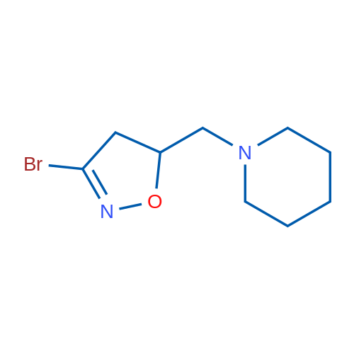 3-Bromo-5-(piperidin-1-ylmethyl)-4,5-dihydroisoxazole 1g