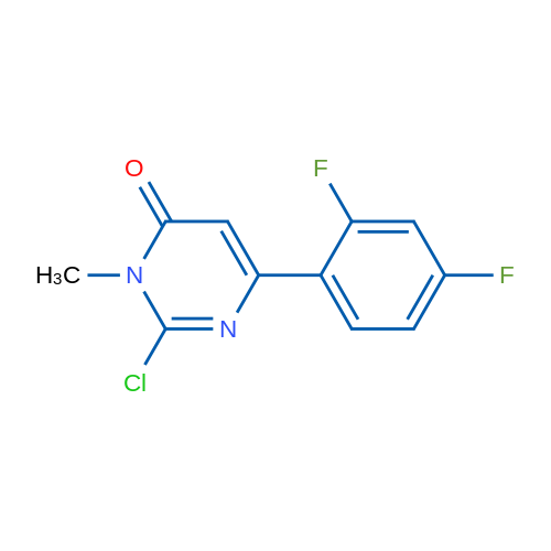 2-Chloro-6-(2,4-difluorophenyl)-3-methylpyrimidin-4(3H)-one 1g