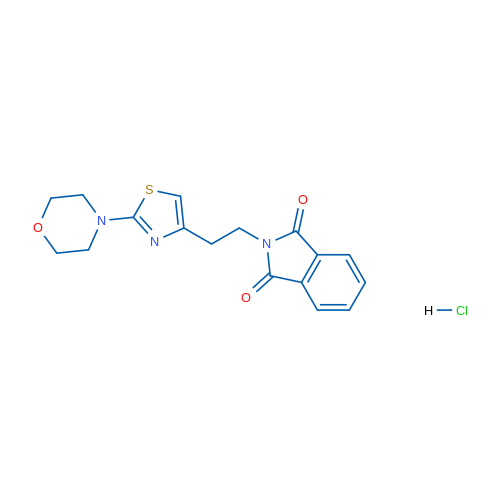 2-(2-(2-morpholinothiazol-4-yl)ethyl)isoindoline-1,3-dione hydrochloride 250mg