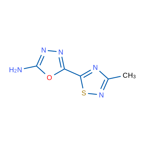 5-(3-methyl-1,2,4-thiadiazol-5-yl)-1,3,4-oxadiazol-2-amine 250mg