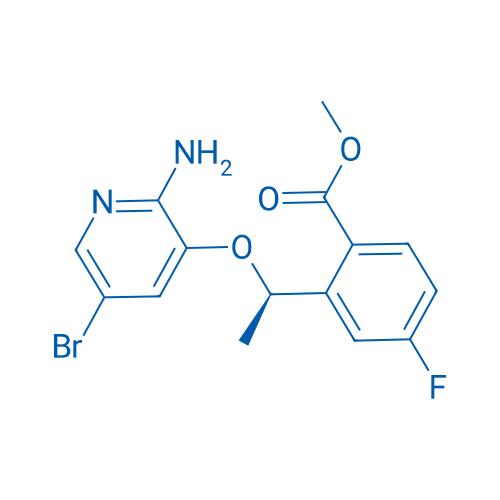 (R)-Methyl 2-(1-((2-amino-5-bromopyridin-3-yl)oxy)ethyl)-4-fluorobenzoate 250mg
