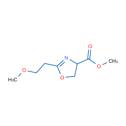 Methyl 2-(2-methoxyethyl)-4,5-dihydro-1,3-oxazole-4-carboxylate 1g