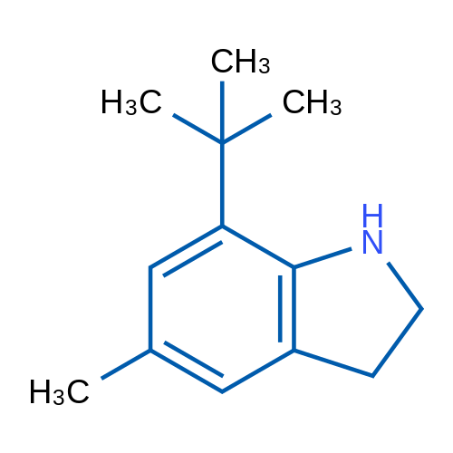 7-tert-Butyl-5-methyl-2,3-dihydro-1H-indole 1g